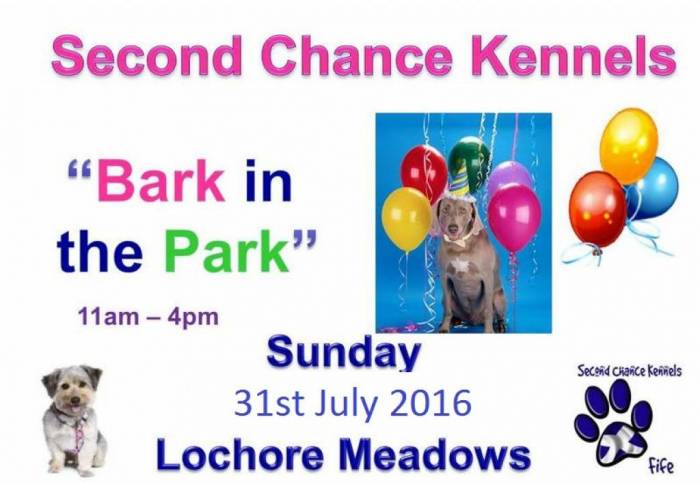 Bark in the Park Sunday 31st July 2016